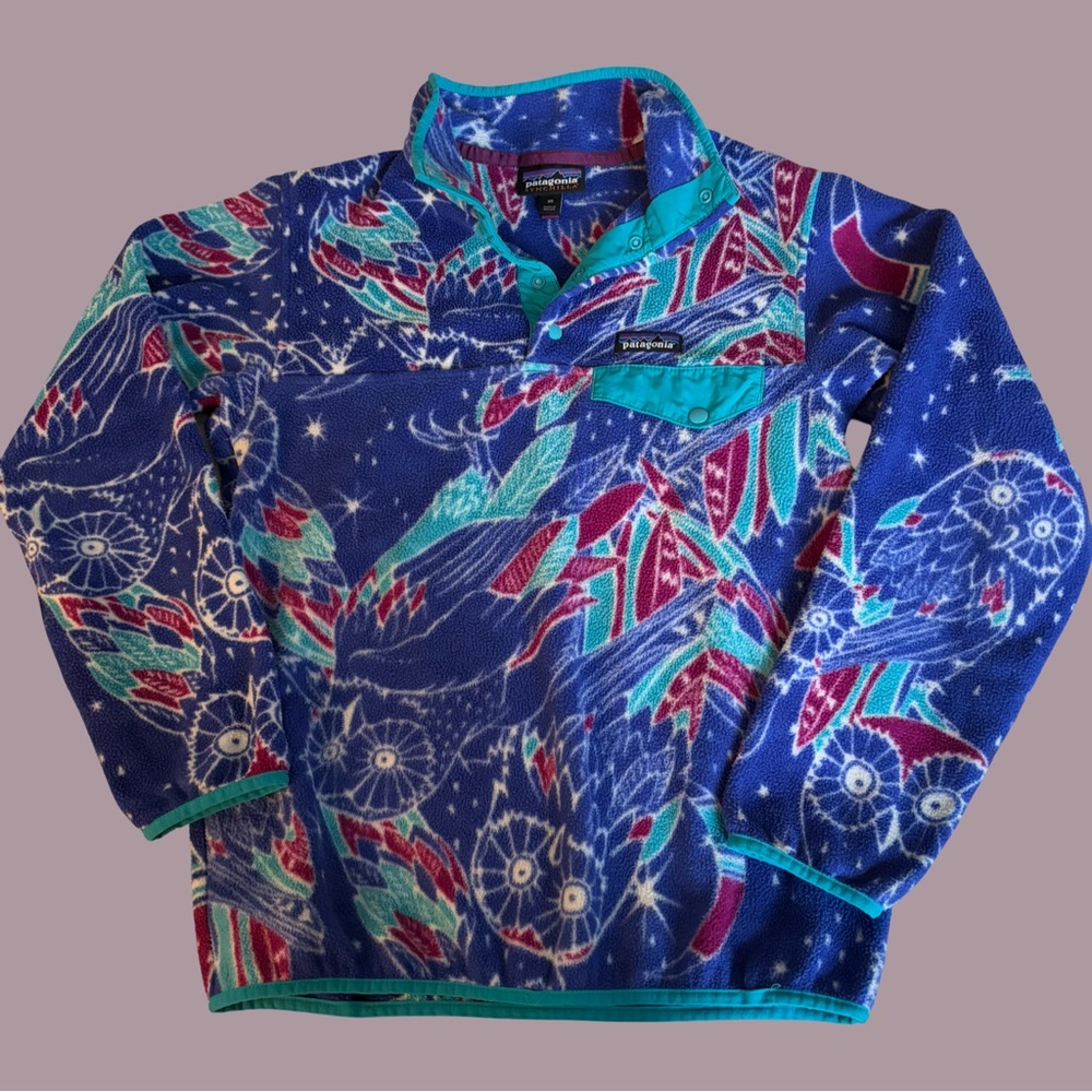 Patagonia Owl Harvest Moon Synchilla Snap-T Fleece Pullover